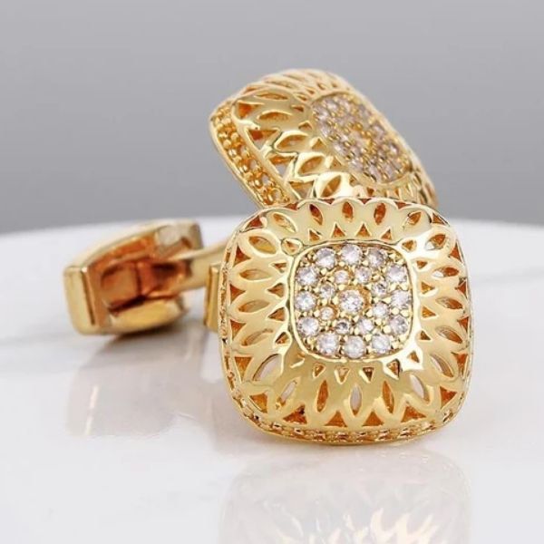 Golden Cuff Link Set
