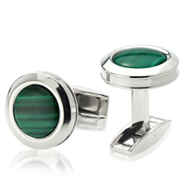 Green Cuff Link Set