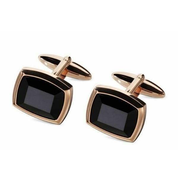 Black Golden Cuff Link Set