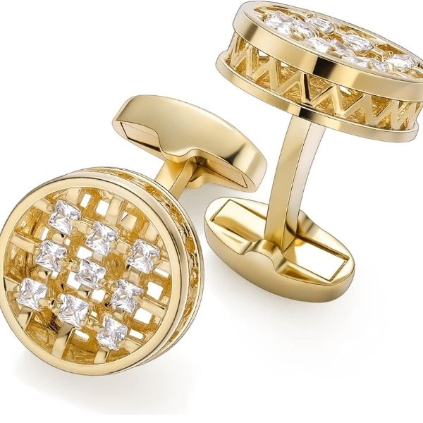 Golden Cuff Link Set